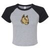 Women's Micro Rib Raglan Baby Tee Thumbnail