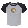 Women's Micro Rib Raglan Baby Tee Thumbnail