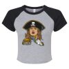 Women's Micro Rib Raglan Baby Tee Thumbnail