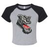 Women's Micro Rib Raglan Baby Tee Thumbnail