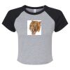 Women's Micro Rib Raglan Baby Tee Thumbnail