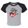 Women's Micro Rib Raglan Baby Tee Thumbnail