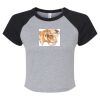 Women's Micro Rib Raglan Baby Tee Thumbnail