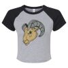 Women's Micro Rib Raglan Baby Tee Thumbnail