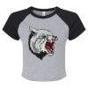 Women's Micro Rib Raglan Baby Tee Thumbnail