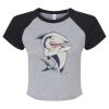 Women's Micro Rib Raglan Baby Tee Thumbnail
