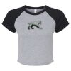 Women's Micro Rib Raglan Baby Tee Thumbnail