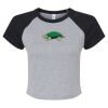 Women's Micro Rib Raglan Baby Tee Thumbnail