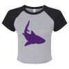 Women's Micro Rib Raglan Baby Tee Thumbnail