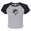 Women's Micro Rib Raglan Baby Tee Thumbnail