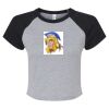 Women's Micro Rib Raglan Baby Tee Thumbnail