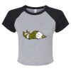 Women's Micro Rib Raglan Baby Tee Thumbnail