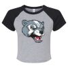 Women's Micro Rib Raglan Baby Tee Thumbnail