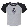 Women's Micro Rib Raglan Baby Tee Thumbnail