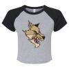 Women's Micro Rib Raglan Baby Tee Thumbnail