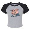 Women's Micro Rib Raglan Baby Tee Thumbnail