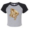 Women's Micro Rib Raglan Baby Tee Thumbnail