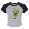 Women's Micro Rib Raglan Baby Tee Thumbnail