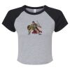 Women's Micro Rib Raglan Baby Tee Thumbnail