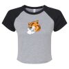 Women's Micro Rib Raglan Baby Tee Thumbnail