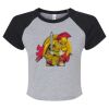 Women's Micro Rib Raglan Baby Tee Thumbnail