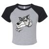 Women's Micro Rib Raglan Baby Tee Thumbnail