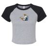 Women's Micro Rib Raglan Baby Tee Thumbnail