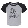 Women's Micro Rib Raglan Baby Tee Thumbnail