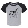 Women's Micro Rib Raglan Baby Tee Thumbnail