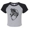 Women's Micro Rib Raglan Baby Tee Thumbnail