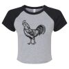 Women's Micro Rib Raglan Baby Tee Thumbnail