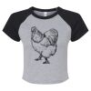 Women's Micro Rib Raglan Baby Tee Thumbnail