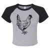 Women's Micro Rib Raglan Baby Tee Thumbnail