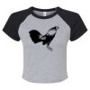 Women's Micro Rib Raglan Baby Tee Thumbnail