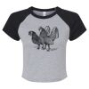 Women's Micro Rib Raglan Baby Tee Thumbnail