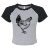 Women's Micro Rib Raglan Baby Tee Thumbnail