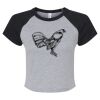 Women's Micro Rib Raglan Baby Tee Thumbnail