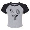 Women's Micro Rib Raglan Baby Tee Thumbnail