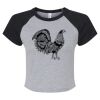 Women's Micro Rib Raglan Baby Tee Thumbnail