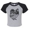Women's Micro Rib Raglan Baby Tee Thumbnail