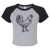 Women's Micro Rib Raglan Baby Tee Thumbnail