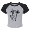 Women's Micro Rib Raglan Baby Tee Thumbnail
