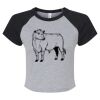 Women's Micro Rib Raglan Baby Tee Thumbnail