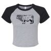 Women's Micro Rib Raglan Baby Tee Thumbnail