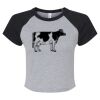 Women's Micro Rib Raglan Baby Tee Thumbnail