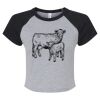 Women's Micro Rib Raglan Baby Tee Thumbnail