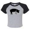 Women's Micro Rib Raglan Baby Tee Thumbnail