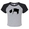 Women's Micro Rib Raglan Baby Tee Thumbnail