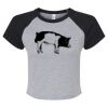 Women's Micro Rib Raglan Baby Tee Thumbnail