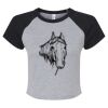 Women's Micro Rib Raglan Baby Tee Thumbnail